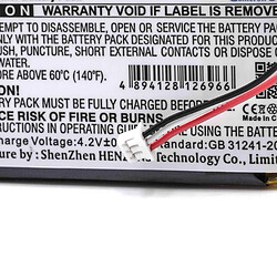 vhbw Li-Polymère batterie 1250mAh (3.7V) pour télécommande Remote Control comme Elca 0401BA000311