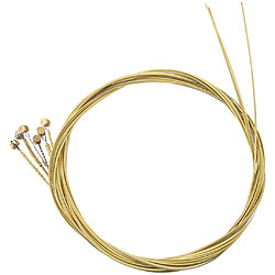 Lot De 6 Cordes De Rechange En Acier Pour Guitare Légère Tension Bronze Jaune Résistant à La Corrosion