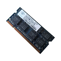 Barrette Mémoire 1Go RAM DDR2 Nanya NT1GT64U8HB0N-3C SO-DIMM PC2-5300S - Reconditionné