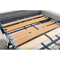 Inside 75 Canapé convertible express 120 TREVISE sommier lattes matelas 20 cm Amore bleu paon