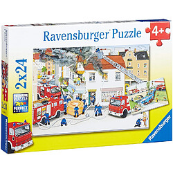 Ravensburger - 08851 5 - Puzzle - Chez Les Pompiers - 2 x 24 Pièces 