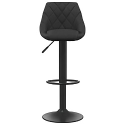 Avis vidaXL Tabourets de bar lot de 2 noir velours