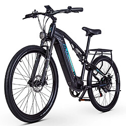 Shengmilo S26 Vélo électrique adulte 48 V Bafang 500 W Moteur 27.5 pouces EBIKE Vélo pour homme 48 V 17,5 Ah Batterie SAMSUNG, E-Mountain Bike, Noir