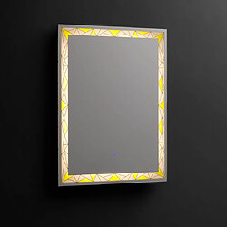 Kiamami Valentina MIROIR MURAL RECTANGULAIRE ÉCLAIRÉ PAR LED 60X80