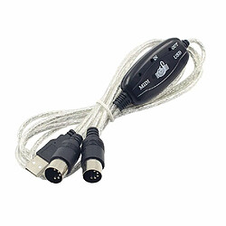 INECK® Adaptateur USB vers MIDI. Convertisseur pour clavier musical/piano vers PC portable