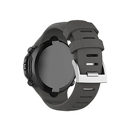 Avis Wewoo Bracelet pour montre connectée en silicone avec Smartwatch Suunto D6i Gris