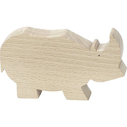 Ac-Deco Rhinoceros Pompon - 8,5 x 5 x 2 - Beige