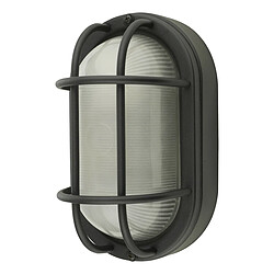 Luminaire Center Applique de jardin Salcombe Noir mat,verre côtelé 1 ampoule 2,1cm