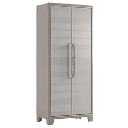 Keter Armoire de rangement et étagères Gulliver Beige et marron 182 cm