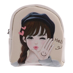 Sac à dos d'épaule de poupée de BJD Sac à Bandoulière Mignon Sac à Bandoulière Fille Animée Pour 1/3 Bjd Sd Beige #b