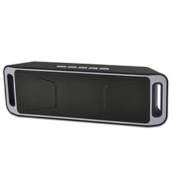 Wewoo Enceinte Bluetooth d'intérieur gris Haut-parleur de lecture de musique de carte multifonctionnelle, appel de Handfree de et ampère TF & U-disque ampère AUX Audio & Fonction FM