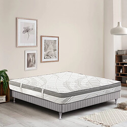 Acheter Visiodirect Matelas réversible BELA mousse mémoire de forme, ferme, indépendance du couchage, avec face été/hiver 140x200x26cm