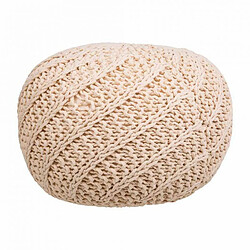 Pouf Alexandra House Living Crème polystyrène 45 x 30 x 45 cm