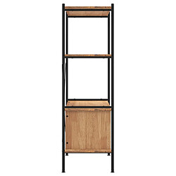 Acheter vidaXL Étagère à 4 niveaux armoire 80x40x130cm Acier bois d'ingénierie