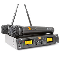 Power Dynamics PD781 Système sans fil avec Microphone 2 x 8 canaux UHF Power Dynamics