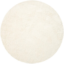 Hadorn Tapis shaggy 240x240 Blanc Luzern