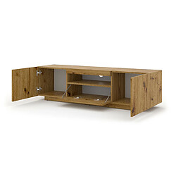 FURNLUX Table de télévision AURA 150x37x42 AUCUNE LED Crème