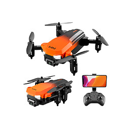 2 batterie mini drone photographie aérienne 4K double caméra positionnement d'aéronefs évase évitement de télécommande avion-orange