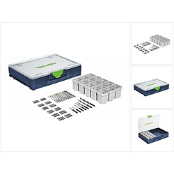 Festool SYS3 ORG M89 CE-M Systainer Organizer blue, special edition + Set d'accessories CENTROTEC - 94 pcs. ( 576931 )