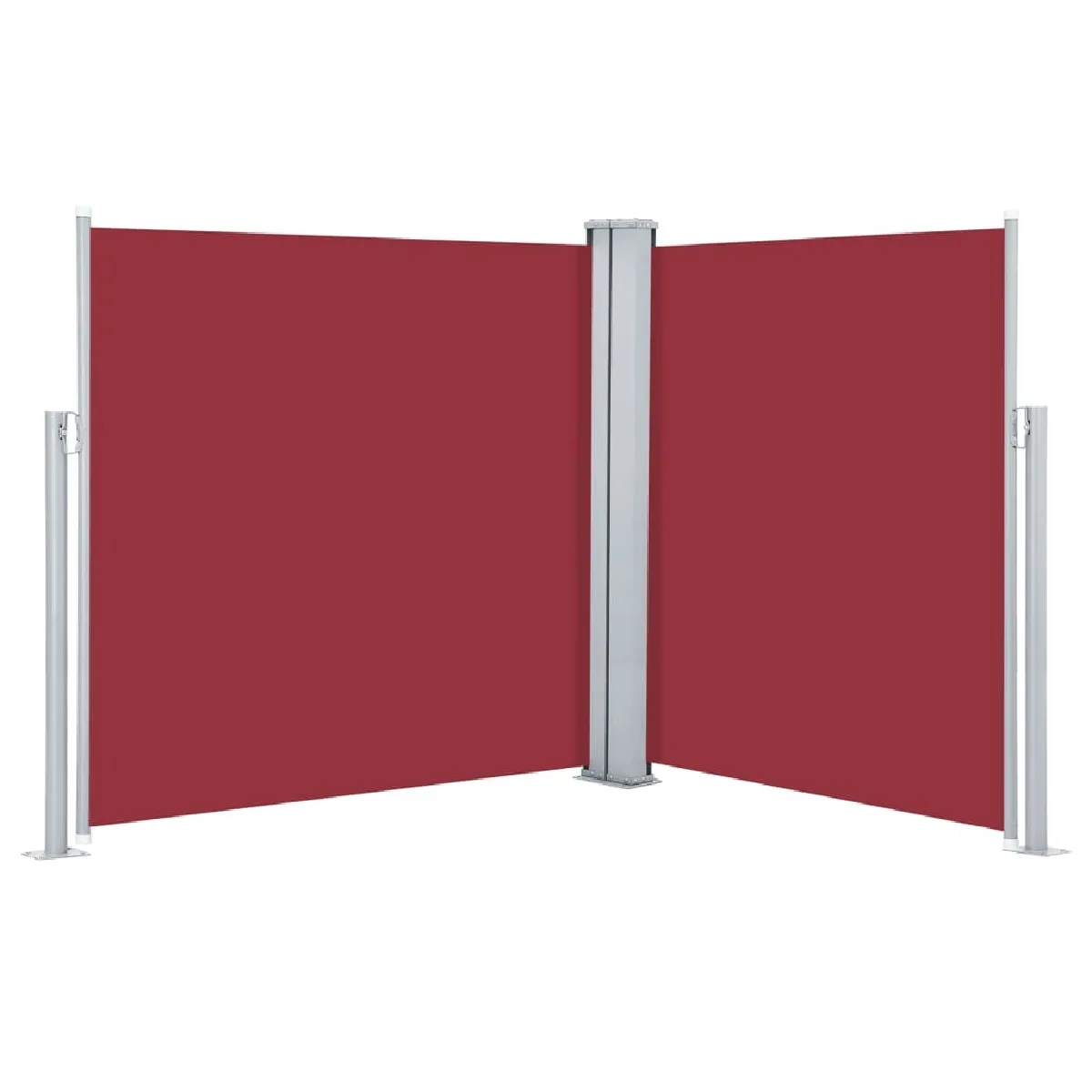 Maison Chic Auvent latéral rétractable de balcon | Store extérieur | Auvent solaire Rouge 140x600 cm -GKD79135