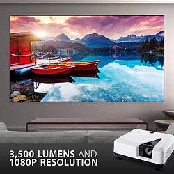 ViewSonic vidéoprojecteur pour Home-Cinéma 1920x1080 Pixels 3500 lumens compatible 3D HDMI VGA Haut-Parleurs blanc 