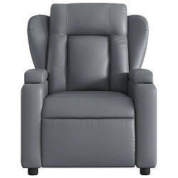 Acheter Maison Chic Fauteuil de massage inclinable,Fauteuil luxe de relaxation Gris Similicuir -MN68694