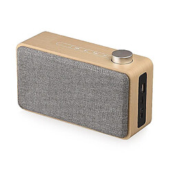 Acheter Universal Portable en bois Bluetooth compatible en haut-parleur Contrôle tactile Subwoofer Stéréo MP3 Altavoce Prise en charge de la carte TF AUX USB MUSIC BOX