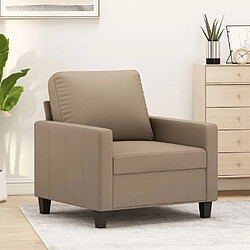 vidaXL Fauteuil Cappuccino 60 cm Similicuir 