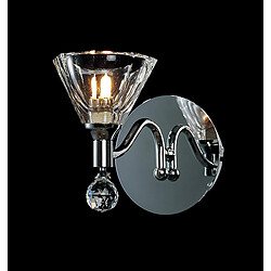 Luminaire Center Applique murale Neptune 1 Ampoule chrome poli