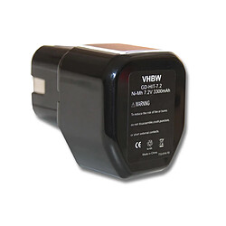 vhbw Batterie compatible avec Hitachi NR90GC, NR90GC2, NR90GC3, NRWH 6DC, DN 10DTA outil électrique (3300mAh NiMH 7,2V) 