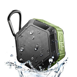 Yonis Enceinte Waterproof Bluetooth Portable Avec Micro Enceinte Waterproof Bluetooth Portable Avec Micro Intégré Et Support TF Card FM Vert YONIS