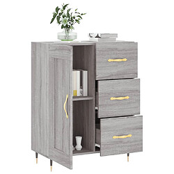 Avis vidaXL Buffet sonoma gris 69,5x34x90 cm bois d'ingénierie