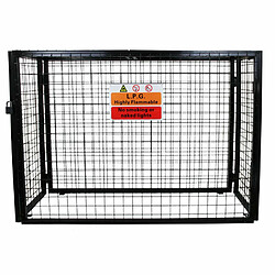 Acheter Monstershop Cage Métallique de 149cm de large pour Bouteilles de Gaz