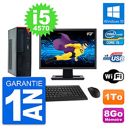 PC Fujitsu E520 DT Ecran 19" Intel i5-4570 RAM 8Go Disque 1To Windows 10 Wifi · Occasion 