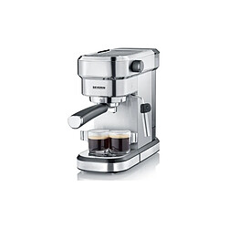 SEVERIN 5994 cafetiere Expresso Espresa - 1350W - 15 bars - 1,1L - chauffe rapide 40 sec. inox brosse/noir