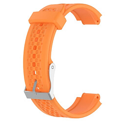 Wewoo Bracelet pour montre connectée Dragonne ajustable Garmin Forerunner 25 Orange