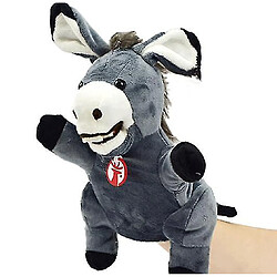 Universal Animal Hand Puppet Donkey Plush Toys Baby Educational Hand Puppets Cartoon Pretend Doll Toy 