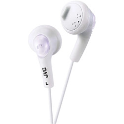 JVC Gumy HA-F160 Écouteurs Intra Auriculaire Filaire Jack 3.5mm Pliable Stéreo Blanc 