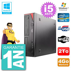 PC Fujitsu Esprimo E520 DT i5-4570 RAM 4Go Disque Dur 2To Graveur DVD Wifi W7 · Occasion 