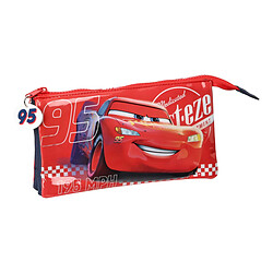 Trousse d'écolier Cars Double Vision Rouge Blue marine (22 x 12 x 3 cm)