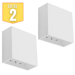 Lot de 2 appliques LED BRAYTRON VEKTA-B, blanc, 4W, 230lm