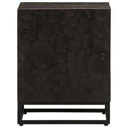 Avis Maison Chic Table de chevet - Table de Nuit noir 40x30x50 cm bois massif manguier et fer