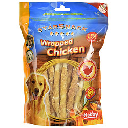 NOBBY Snack poulet stick enrobé pour chien 375g/12,5cm/Ø7-8mm