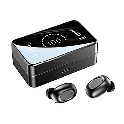 Universal Casque bluetooth sans fil HD miroir boîte de charge casque d'oreille stéréo | casque bluetooth casque 