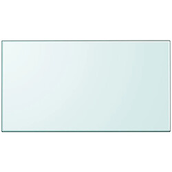 vidaXL Dessus de table rectangulaire en verre trempé 1200 x 650 mm