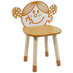 Chaise en bois pour enfant Monsieur madame Madame bonheur.