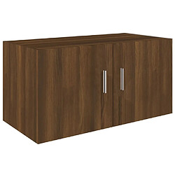 vidaXL Armoire murale Chêne marron 80x39x40 cm Bois d'ingénierie