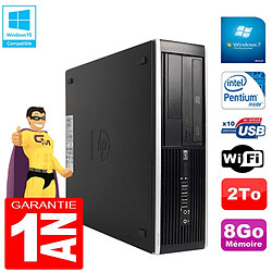 PC HP Compaq Pro 6300 SFF G630 RAM 8Go Disque 2To Graveur DVD Wifi W7 · Occasion 