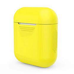 Wewoo Coque Protection Pour Apple AirPods Portable Bluetooth Écouteurs Silicone Boîte de Sac rangement anti-perte Dropproof (les ne sont pas inclus) (Jaune)