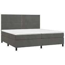 Avis Sommier à lattes,Cadre à lattes de lit pour Adulte matelas et LED Gris foncé 200x200 cm -MN60933